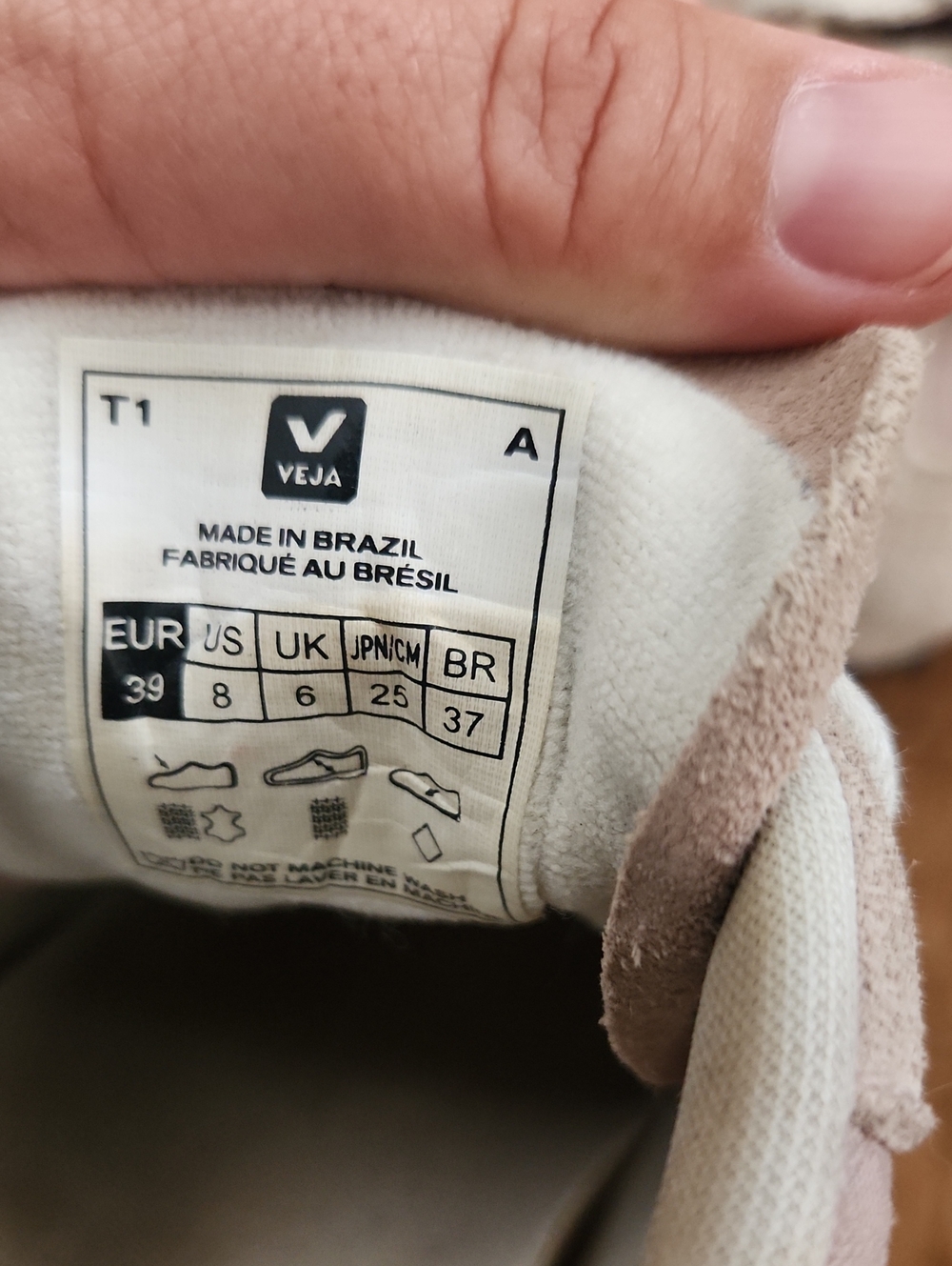 Veja Rio Branco Sneakers Pink/blush And Tan Size 8 - Picture 5 of 9